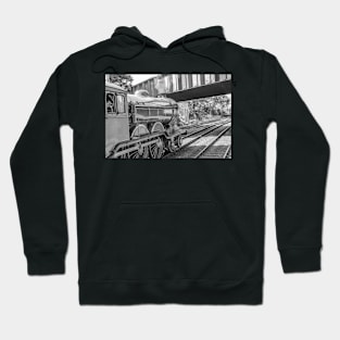 Vintage steam locomotive, Sheringham rail station, Norfolk Hoodie